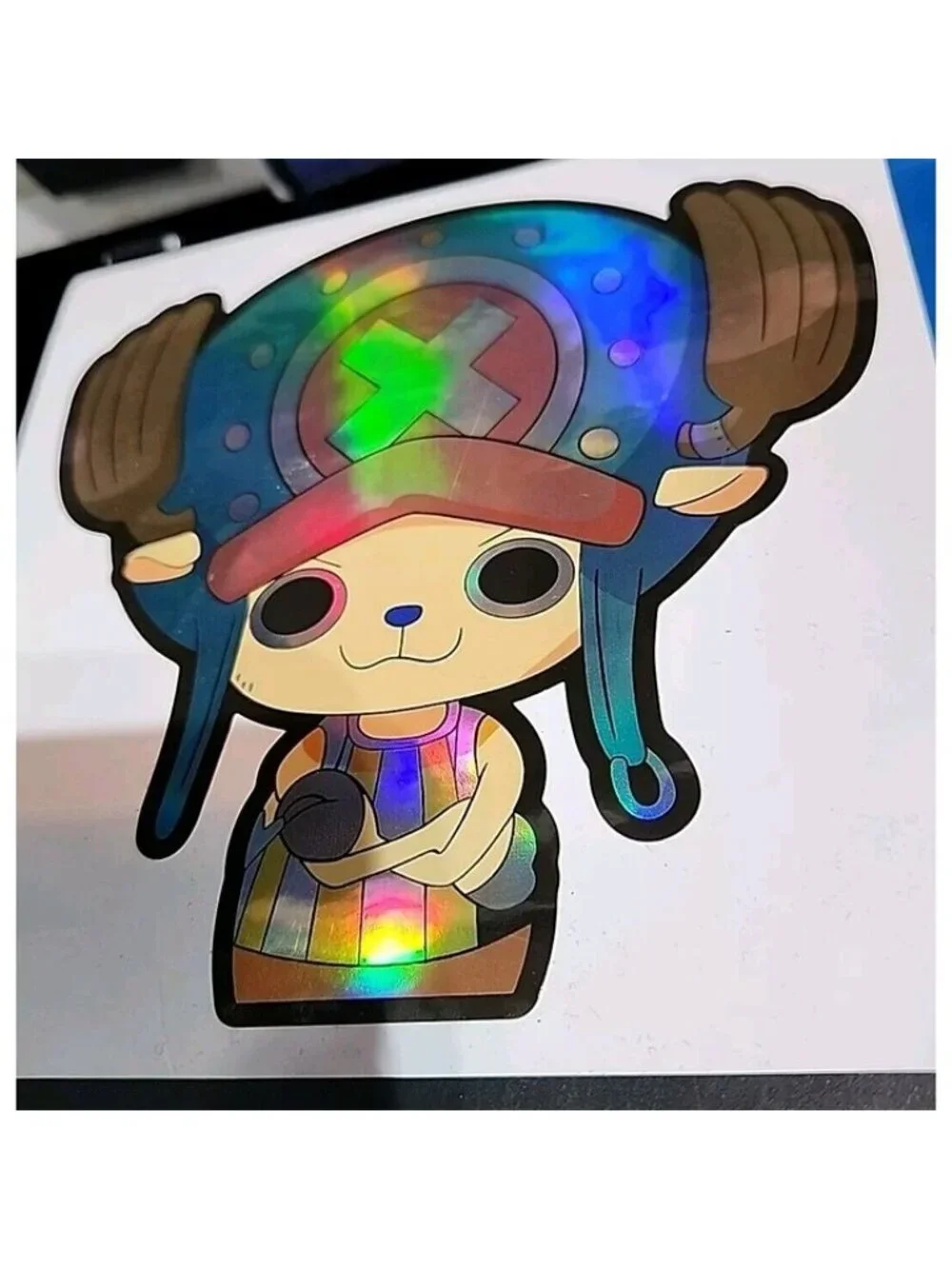 One Piece Chopper Holographic Anime Motion Car Sticker Decal Peeker